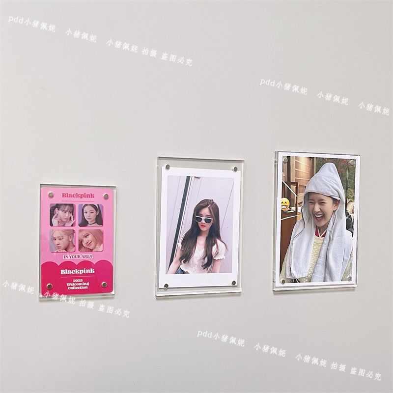 Magnetic Photo Frame 3inch Ins Style Transparent Acrylic Magnetic 4-Inch 5-Inch 6inch 7inch Photo Japanese Album Ornaments