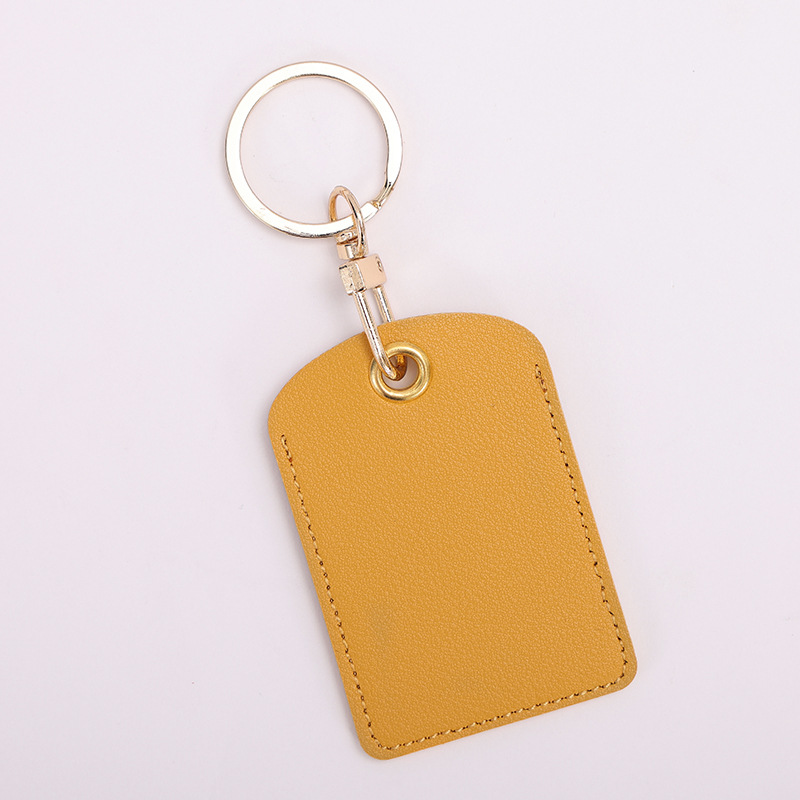 Porta Tarjetas de Acceso de PU con Llavero de Gota de Agua para Mujeres y Hombres en la Comunidad, Funda Protectora para Tarjeta de Autobús Estudiantil IC, Sensor de Elevador