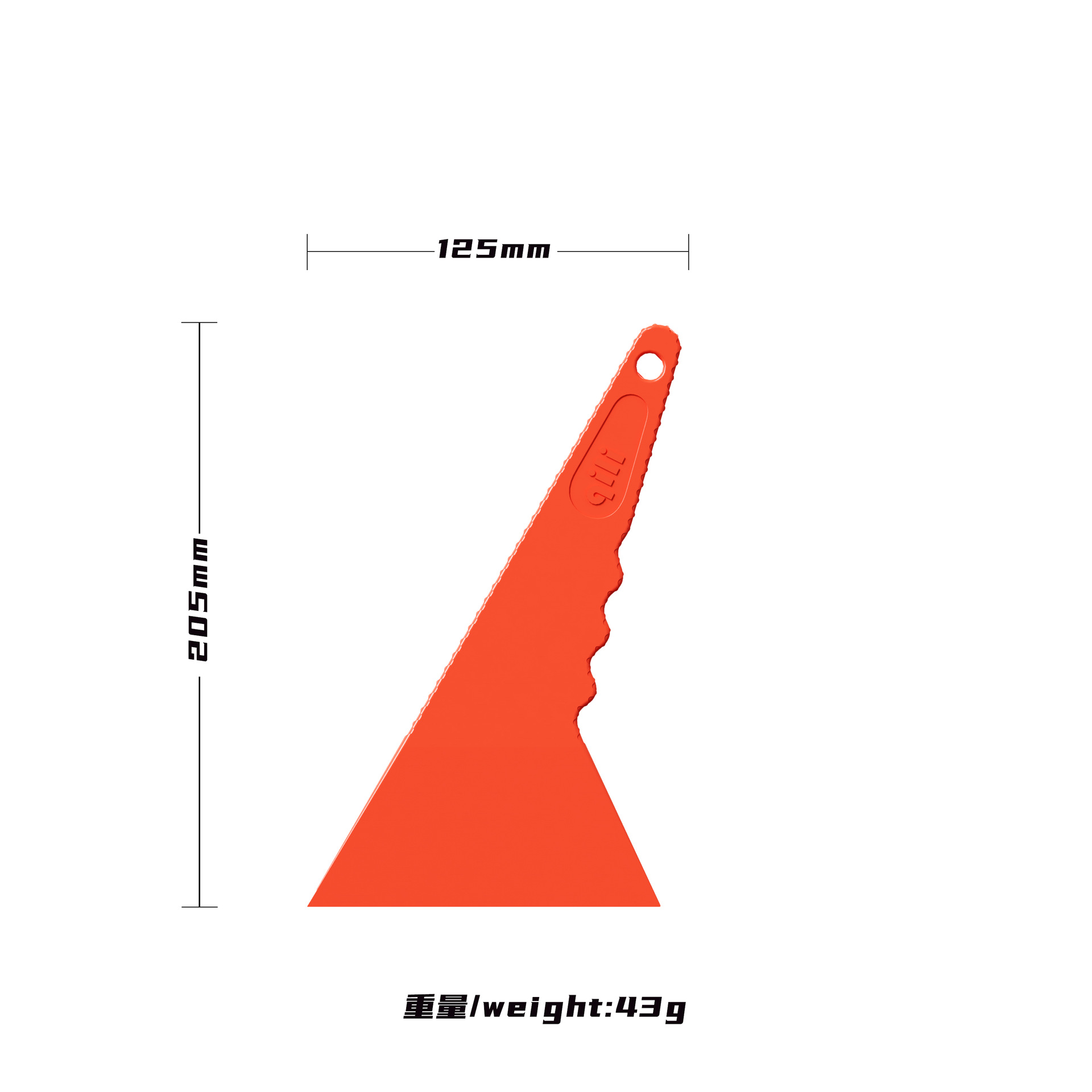 Herramienta de película de automóvil de su fuerza en stock, raspador triangular duro, raspador de película ultrafina, raspador duro de película solar resistente a altas temperaturas