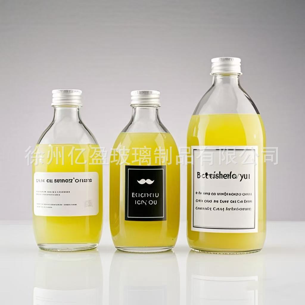 300ml透明圆饮料瓶果汁奶茶空瓶子密封小酒瓶便携果酒瓶厂家批发