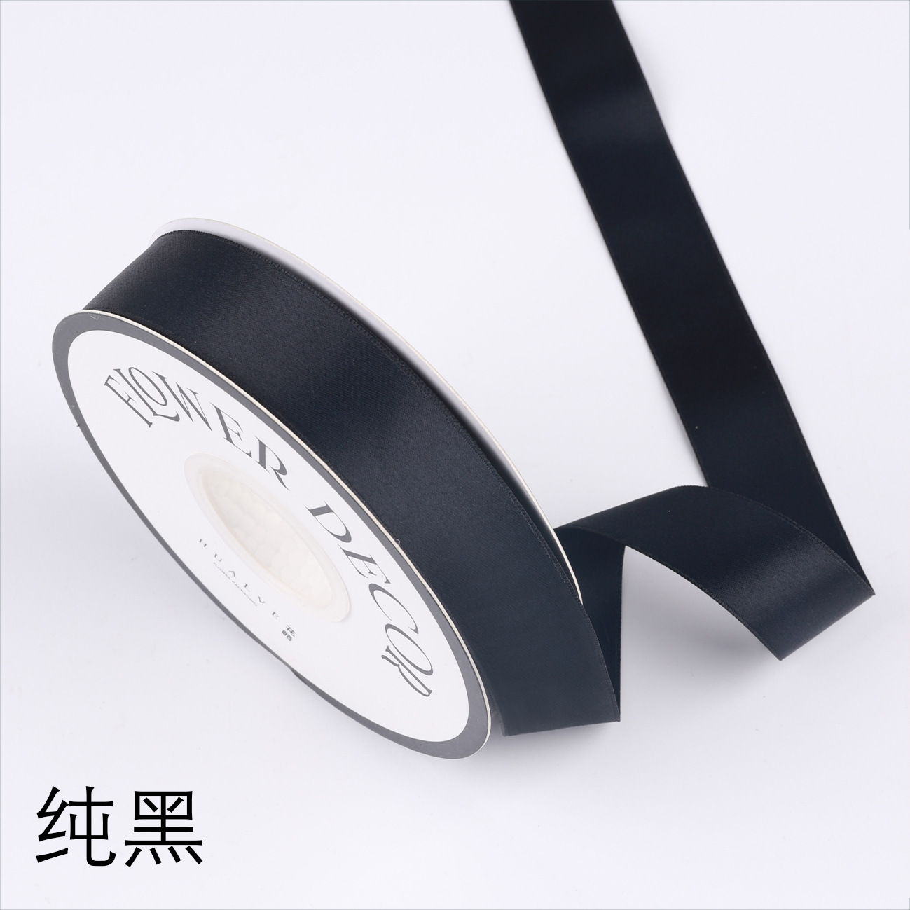 2,5 cm cinta de poliéster de doble cara al por mayor bolsa hecha a mano de bricolaje materiales de flores embalaje mate lavado bolsa de algodón cinta de la flor