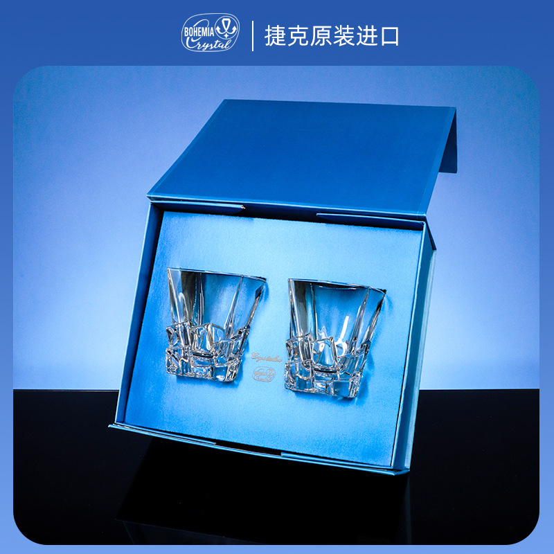 Regalos de alta gama de importación checa tazas de agua corrugadas personalidad creativa tazas de cristal sin plomo set de regalos de negocios image 12
