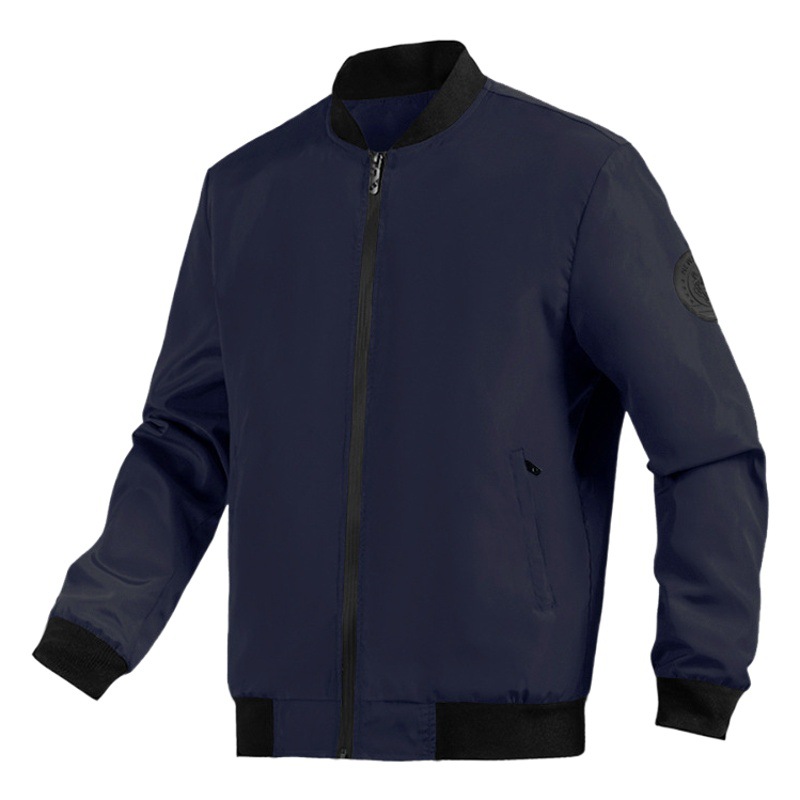 Chaqueta de comercio exterior cuello de béisbol cabeza de tigre logo chaqueta de punto chaqueta corta para hombre chaqueta suelta tablero grande orden exterior