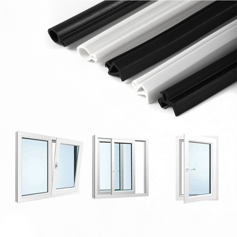 puente roto ventana de aleación de aluminio sellado puerta y ventana brecha prensado tira de goma impermeable acero plástico ventana abierta plana tira de aislamiento acústico