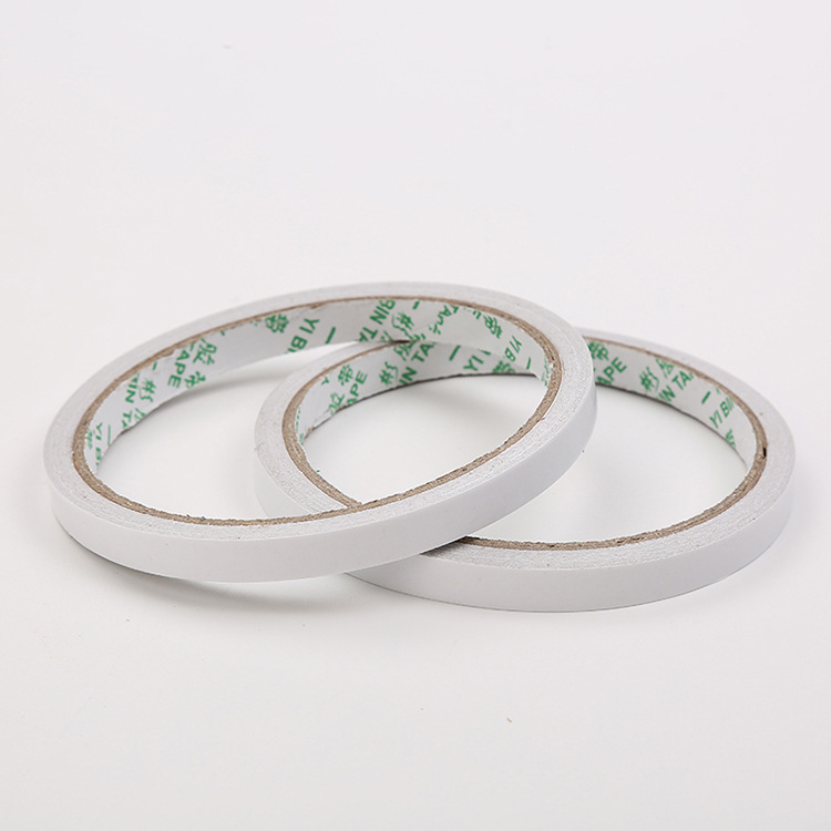 Adhesivo de doble cara de fusión en caliente 10 m suministros para estudiantes hecho a mano blanco lágrima fuerte cinta adhesiva de doble cara Suministros de oficina transparentes