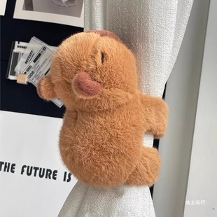 Curtain Binding Belt Creative Cartoon Kapibara Fixed Doll Pair 2024 New Bedroom Living Room Decoration