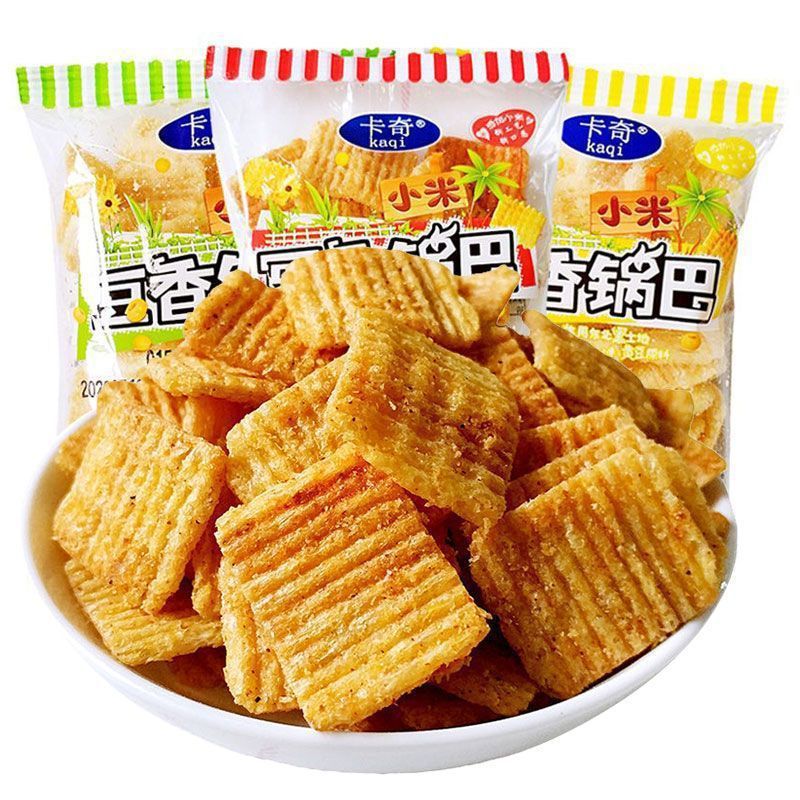 Kaqi Dou 香りの良いクリスピーライスバルクバーベキュースパイシークリスピーライス個別包装されたカジュアルな子供用スナック|undefined