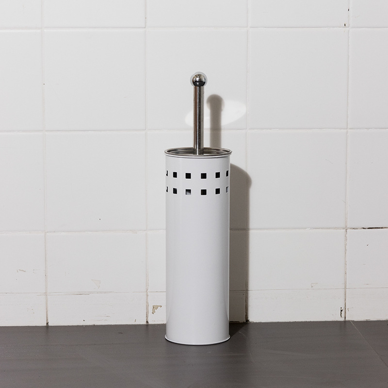 Acero inoxidable agujero cuadrado set cepillo de inodoro asiento de lujo ligero inodoro doméstico limpieza cepillo de inodoro lavado cepillo