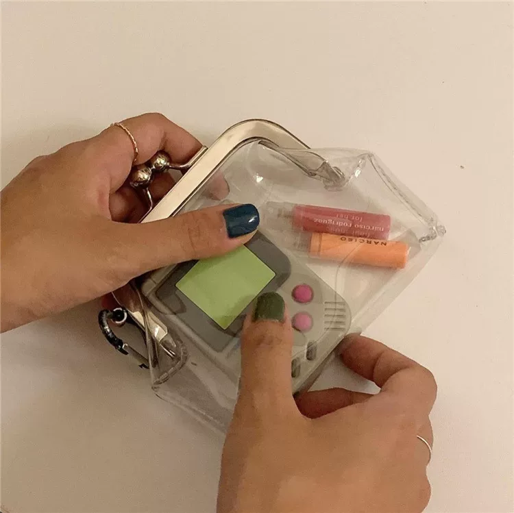 Бренд прозрачное железо добавка, кошелек ПВХ, маленькая сумка, ORGANIZER bag, помада, наушники, оборудование bag, монеты, простой и элегантный дизайн