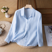 2025新款汉麻色织基础款百搭休闲文艺通勤度假简约百搭