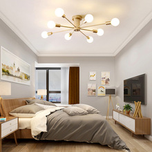 北歐卧室吸頂燈創意個性主卧出租房燈具簡約現代大氣家用客廳燈飾