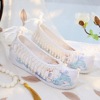 Changzhu Chain Little Deer Ancient Wind Hanfu Sheep in the costume, Lauret Turlus Old Beijing cloth shoes embroidered flower shoes women's bright shoes
