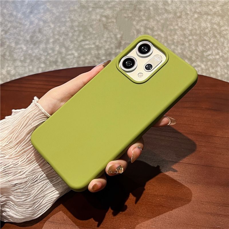 适用液态硅胶oppo reno14手机壳新款RENO13pro纯色12保护套全包11|undefined