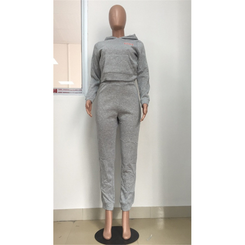 ⑥P 764 Women Autumn Spring New Sweatsuit BODY Letter|ru