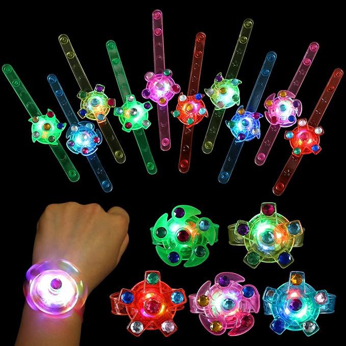 creative flashing rotating spinning top