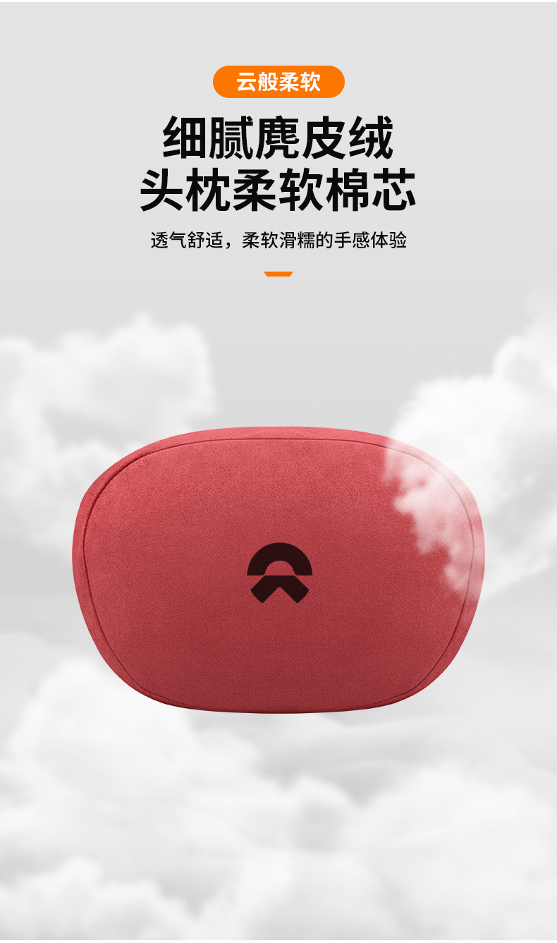 Suitable for Nio Es6Ec6Es8Et5Et7Es7 Headrest and Waist Pillow Car Neck Pillow Seat Pillow Cushion Supplies