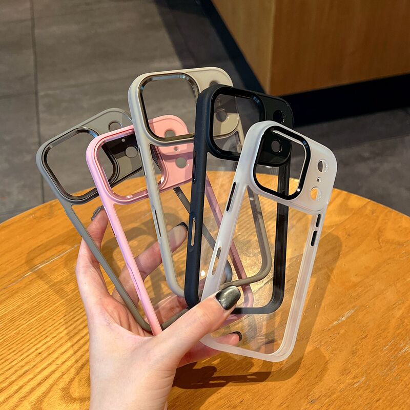 Suitable for Iphone17 Metal Lens Mobile Phone Case Apple 16Promax Eagle Eye 15 Transparent All-Inclusive Anti-Fall Cover 14 Suitable for Iphone17 Metal Lens Mobile Phone Case Apple 16Promax Eagle Eye 15 Transparent All-Inclusive Anti-Fall Cover 14