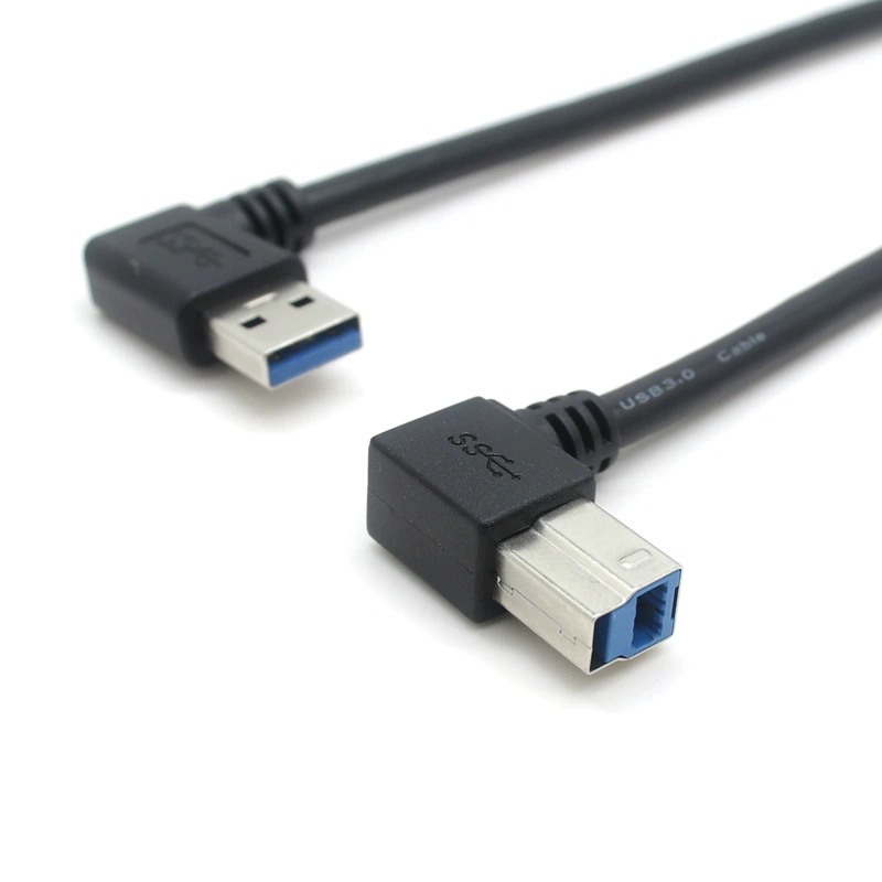 Индивидуизированный USB 3.0 BM верхний изгиб до USB 3.0 AM левый изгиб двойной локоть мужчина к мужчине удлинительный кабель данных