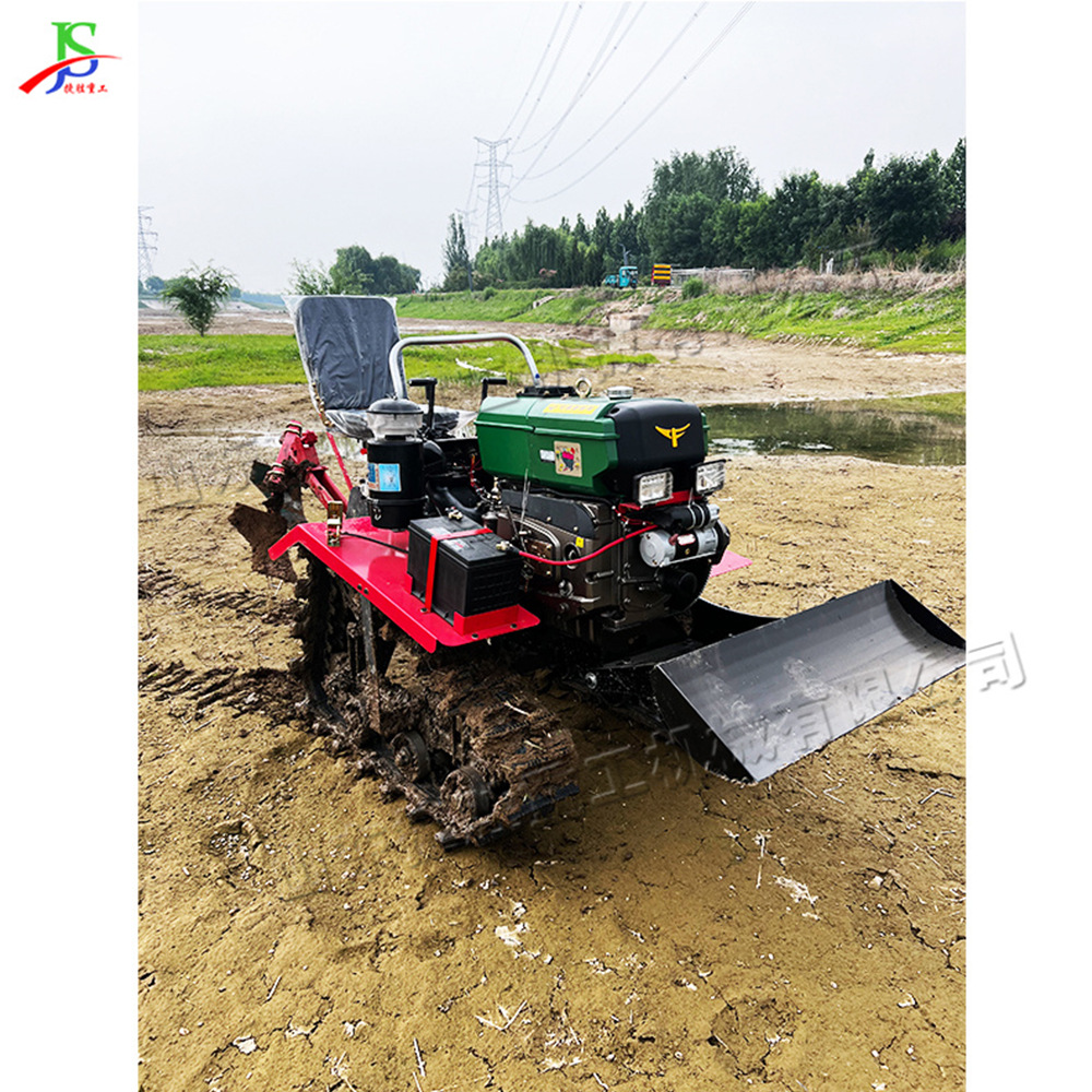 agrícola tipo conductor de orugas micro-cultivador cultivador giratorio de tierras de cultivo de montaña de llanura pequeña zanja cultivadora de campo