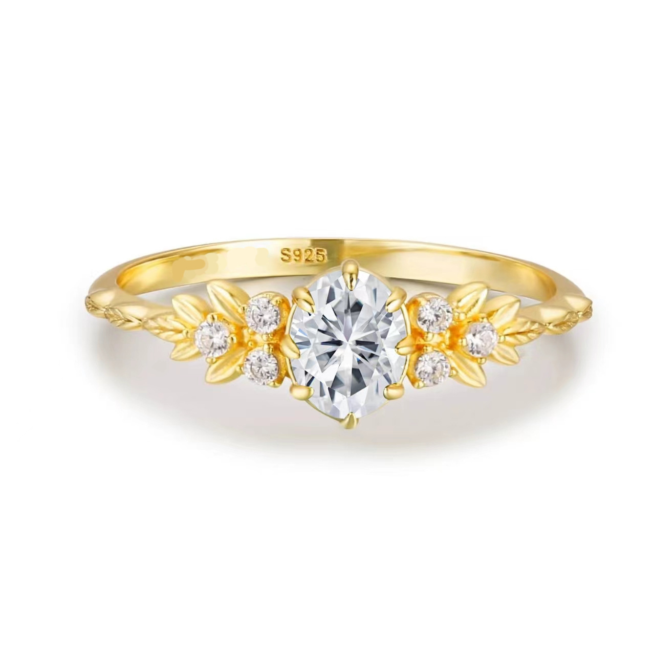 All Seasons Season Women's Gender 925 Sterling Silver Zircon Geometric Rings 925 Sterling Silver Rings