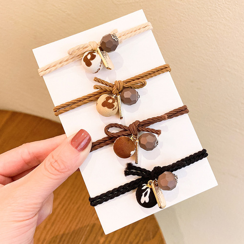 Korean style hair tie hair tie, elegant and simple hair rope, high elastic elastic band, girls' jewelry, hair accessories and headwear wholesale