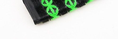 Motorcycle handlebar covers, suitable for electric vehicles, caterpillar design, non-slip rubber, thickened, waterproof, four-piece set, green, default option