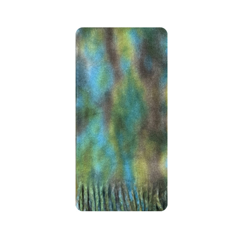 Sciarpa invernale da donna con personalità morbida, sciarpa con frange in cashmere imitazione irregolare, nuova cravatta colorante_voghion.com