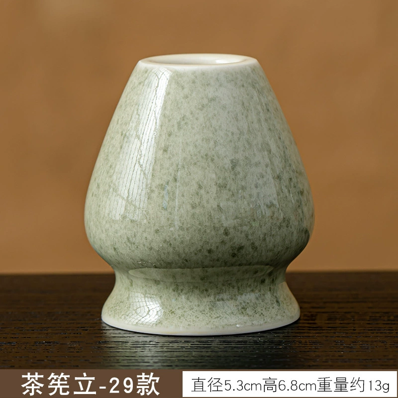 Держатель венчика для чая Matcha Whisk Stand (Tea Lion) керамический держатель для чая Чашэн, рисунок цветка сакуры, 5.3×6.8 см