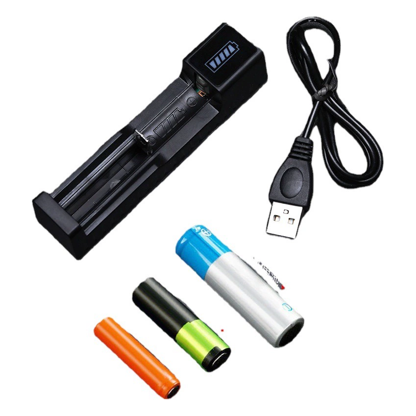 Оптовая Продажа с фабрики 18650 зарядное устройство для литиевой батареи USB однослотовое быстрое зарядное устройство мульти-модельный совместимый фонарик с вентилятором