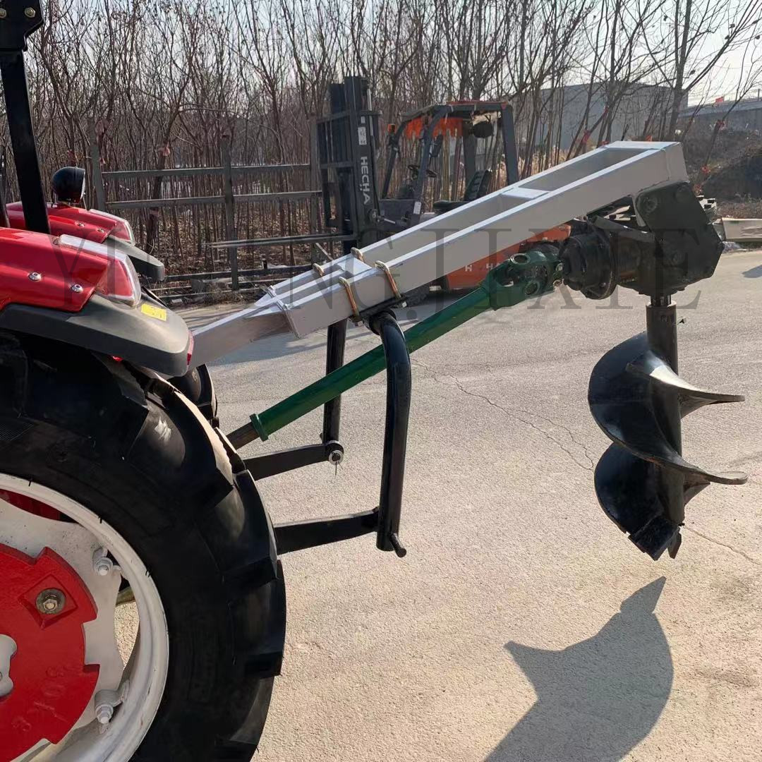 农用植树挖坑机 挖树窝 植树打坑机 四轮拖拉机带的打眼机 撒粪尺