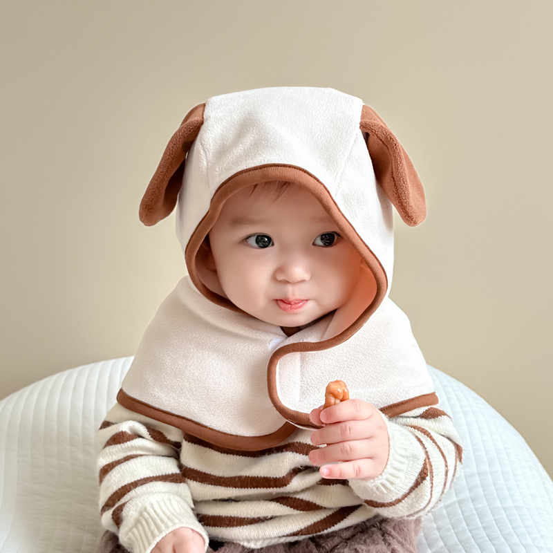 Invierno sombrero de niños bufandas sombrero de un solo bebé para hombres niñas sombrero de peluche caliente sombrero de peluche bebé sombrero