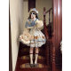 Cute Sweet Girly Age-reducing Lolita Doll Collar Poncho Coat Bow Strap Two-piece Set