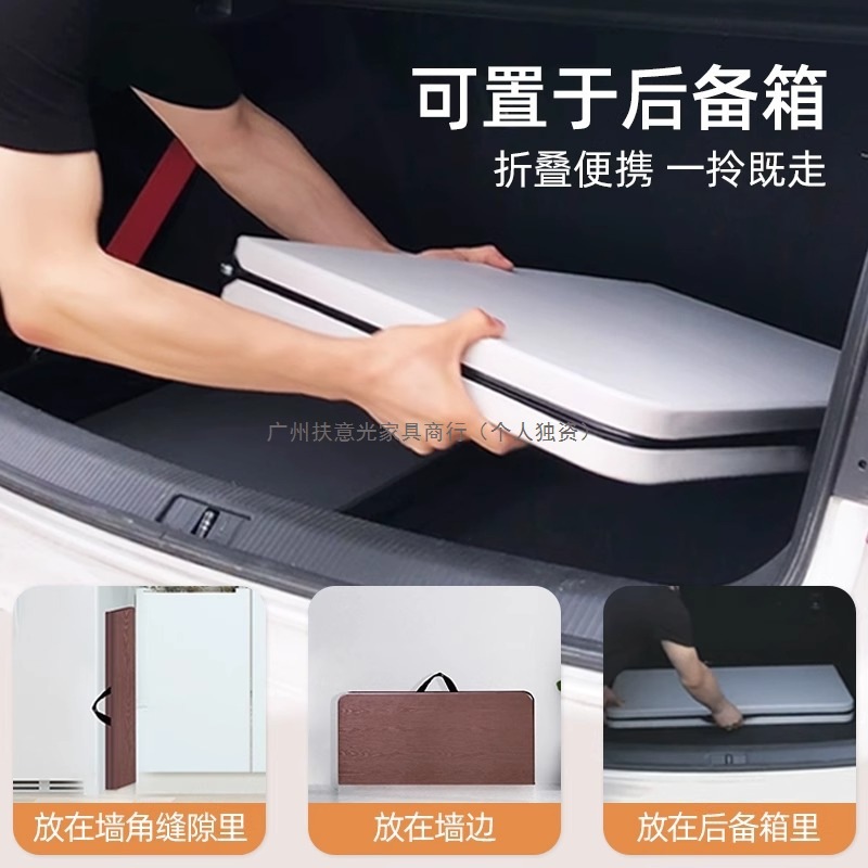 Mesa plegable transfronteriza al aire libre, mesa de estudio plegable, mesa cuadrada, mesa de camping, mesa doméstica de doble propósito