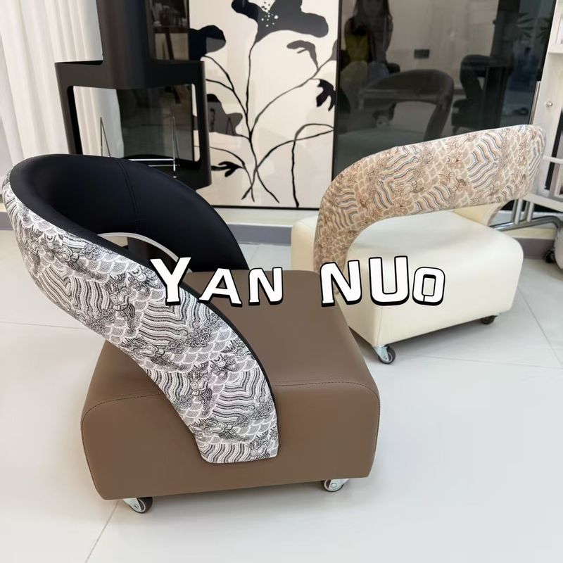 单人休闲溜溜沙发北欧轻奢现代小户型客厅家用异形溜溜凳换鞋凳子|undefined