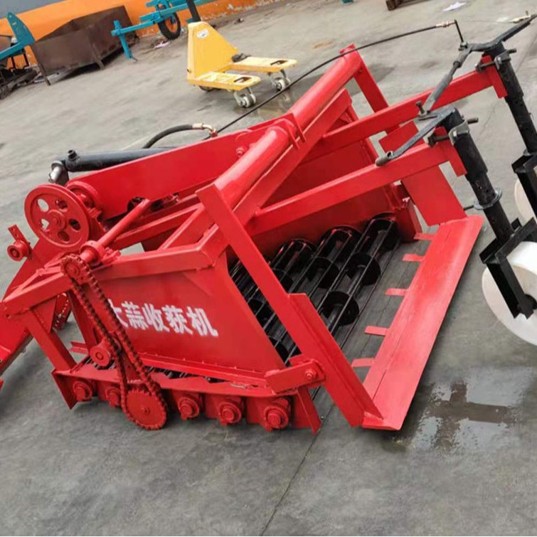 Cosechadora de ajo automática doméstica de cuatro ruedas con cortadora frontal tractor de barra horizontal cortadora de cintura