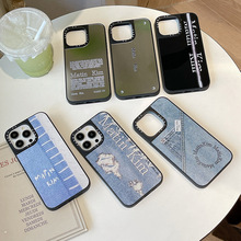 韩国牛仔适用苹果iPhone16ProMax手机壳14pro潮牌13防摔12镜面15