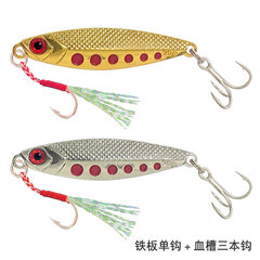 Lurema Brand Red Dot Iron Plate Lead Fish 5g-20g Zinc Alloy Bionic Artificial Lure for Freshwater and Saltwater Perch Fishing