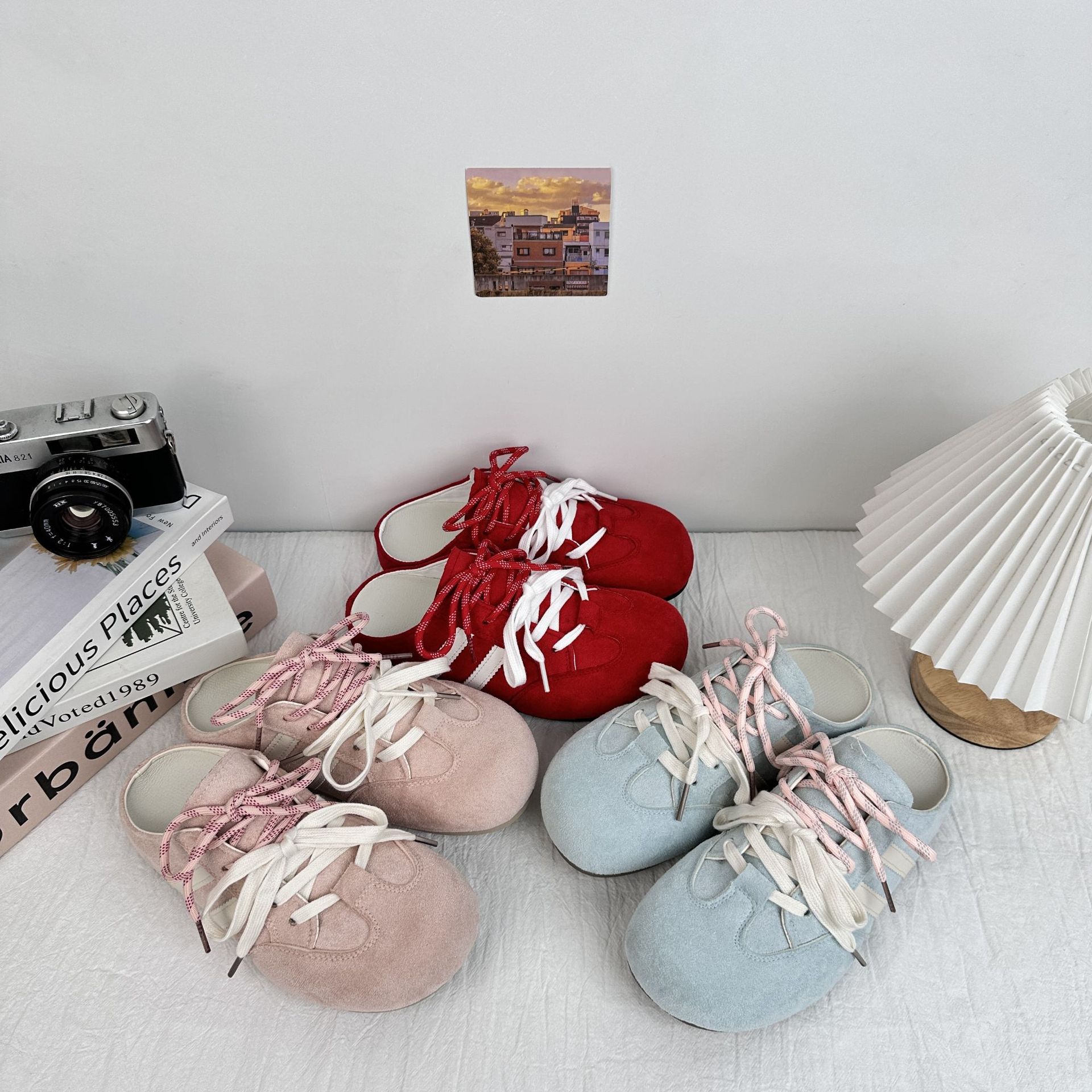 Zapatos de mujer retro Dexun de verano de 2025 nuevos zapatos de bolsillo burken aumentan la altura de la parte inferior gruesa de la gente perezosa con un pedazo de pelo