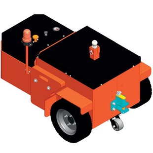 Airport Baggage Trolley Collection Electric Trolley Tractor