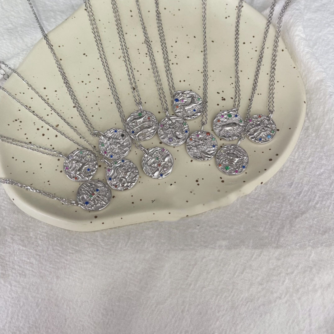 十二星座925纯银项链女锁骨链轻奢简约小众设计高级感冷淡风新款