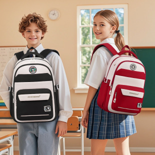 Children's Schoolbag Junior High School and Primary School Students' Backpack Multi-functional Large Capacity Learning Bag for Men and Women Ridge Protection Waterproof Backpack