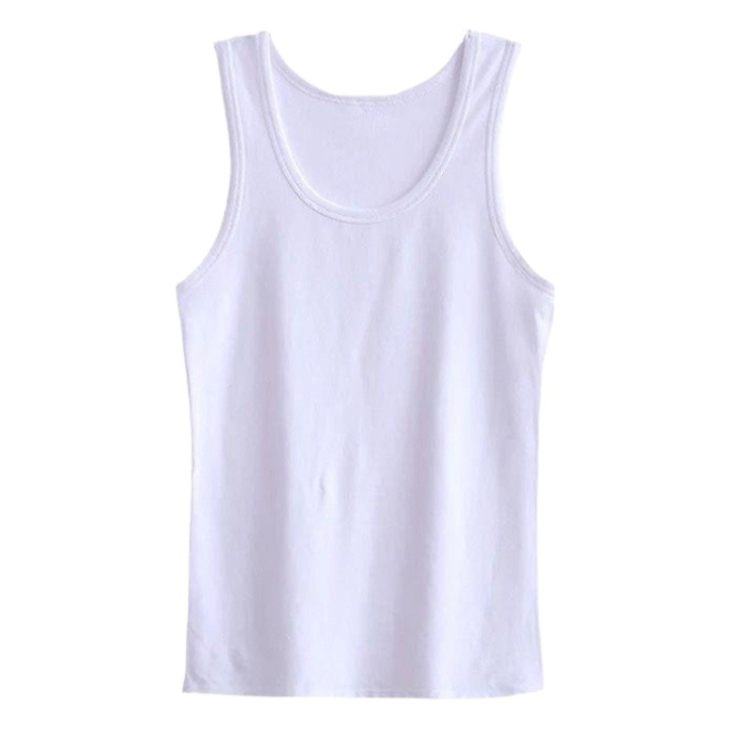 Pure Cotton Vest for Men, Youth, Middle-Aged and Elderly, Large Size, Round Neck, Loose Fit, Cotton Sleeveless Undershirt, Wholesale