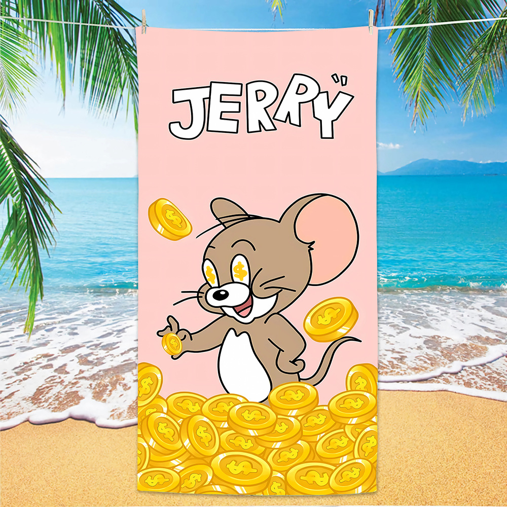 Transfronterizos amazónicos gatos y ratas toallas de playa clase A niños caricaturas toallas de baño de playa microfibra toallas de secado rápido