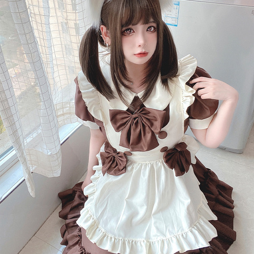 New dress Lolita dress Lolita loli dress maid uniform soft girl cafe maid costume waiter