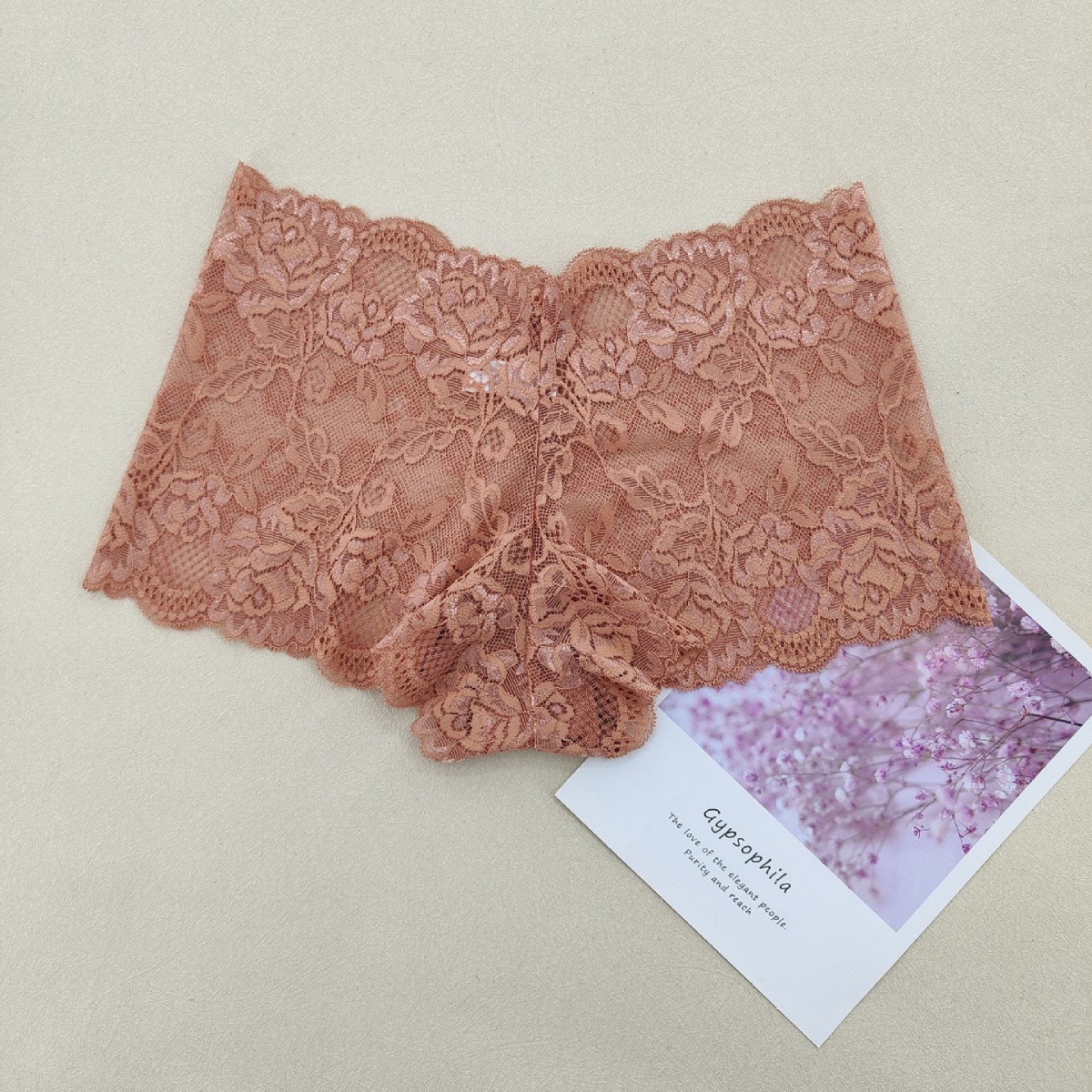 Europa tamaño transfronterizo flores de encaje sexy ropa interior de mujer cómoda y transpirable damas pantalones al por mayor comercio exterior