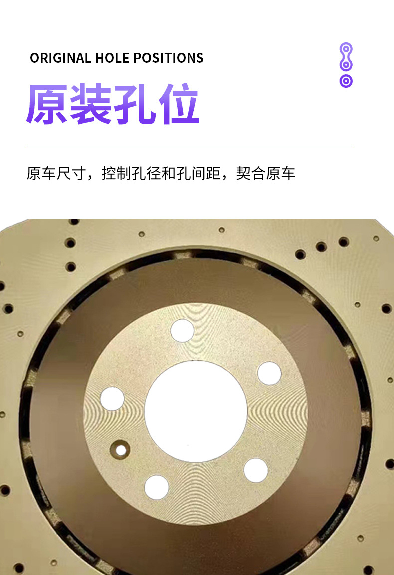 Cross-border export brake discs, suitable for Mercedes-Benz series brake discs: S65, G63, G65, CLS63, ML63
