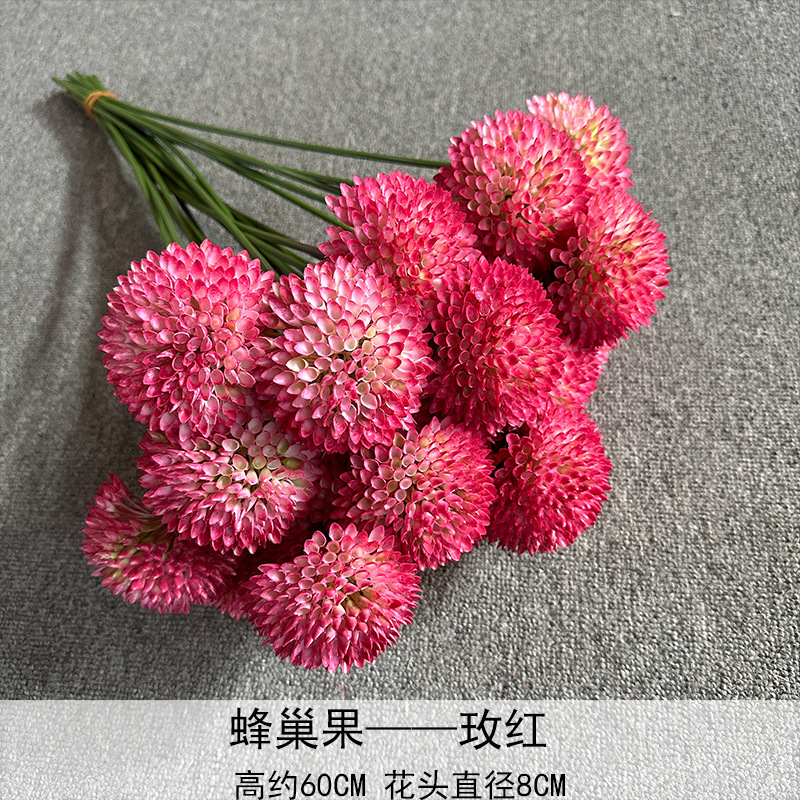 Panal de frutas flor artificial Camino de plomo techo fondo de la boda decoración del hotel arreglo floral fila decoración del hogar flor artificial