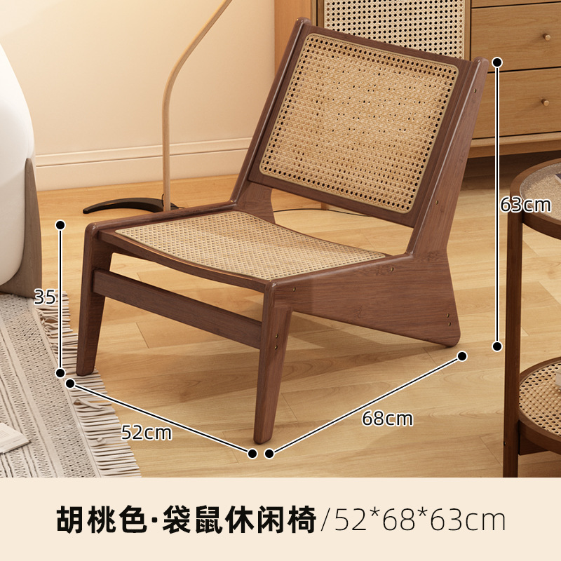 Sillón de sofá individual Wabifeng, silla de ratán, cama de familia, silla de casa perezosa, silla de ocio con balcón, silla de canguro