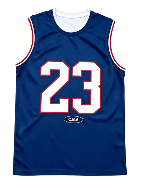 American-style No. 23 basketball jersey, men's mesh breathable athletic tank top, CBA printed training jersey, available in four colors