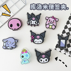 2 Yuan Seal Clips for Girls, Popüler Student Hair Clips, Long Tail Clips, Sticky Note Clips, Cute Gift Style
